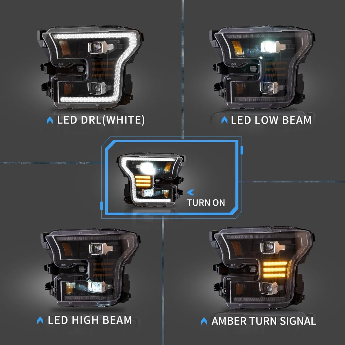 15-17 F150 Headlights