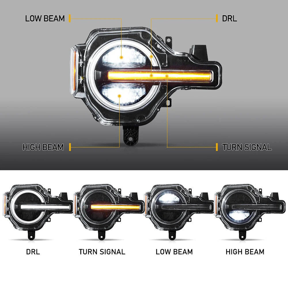 20-24 Ford Bronco Headlights