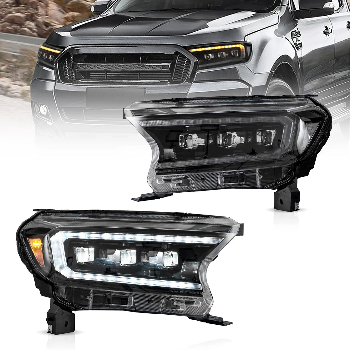 19-23 Ford Ranger Headlights