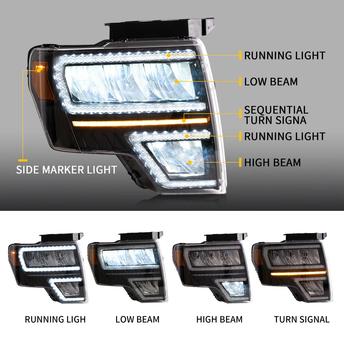 09-14 F150 Headlights