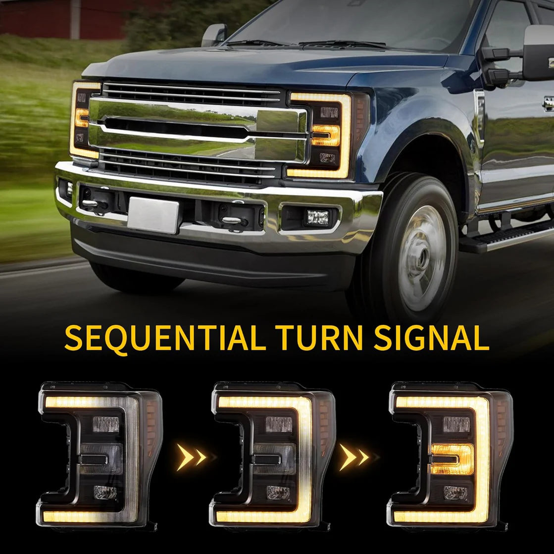 17-19 Ford F250 Super Duty Headlights