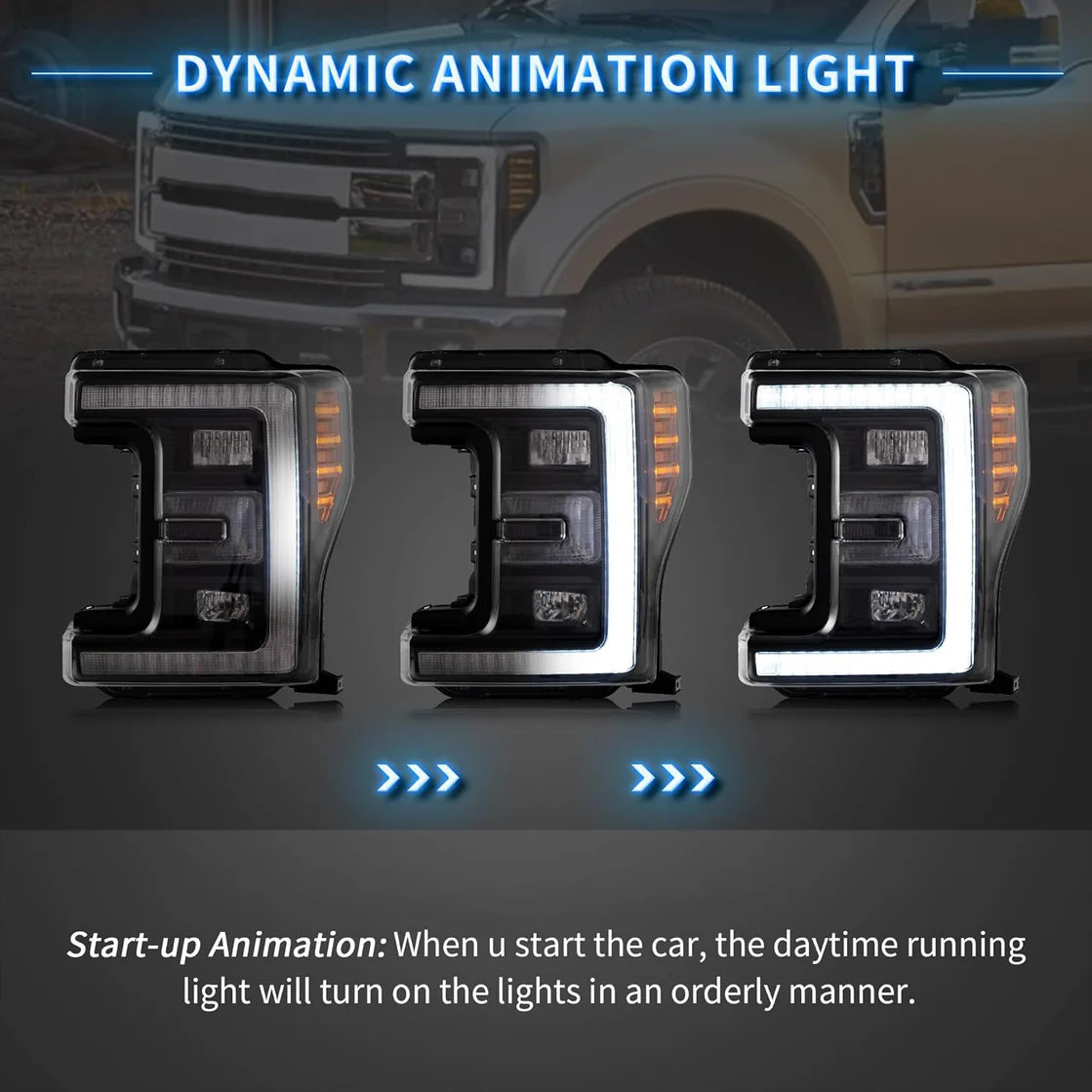 17-19 Ford F250 Super Duty Headlights