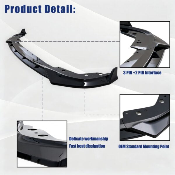 23-26 BMW 3 Series Front Bumper Lip Splitter
