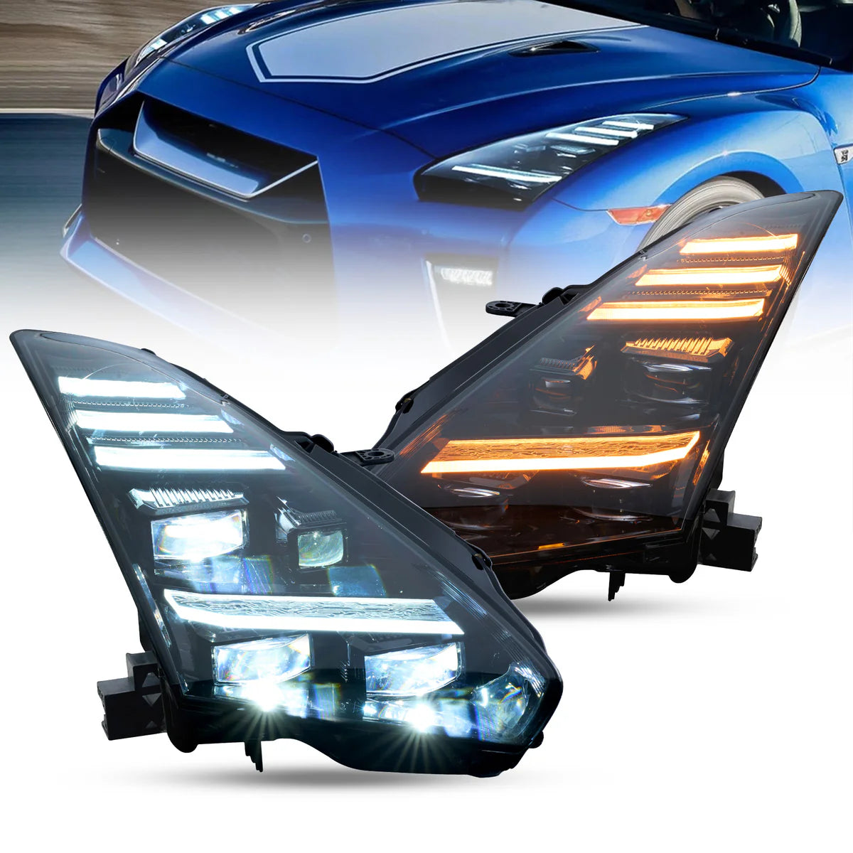 08-23 Nissan GT-R R35 LED Headlights