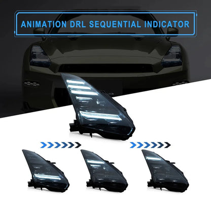 08-23 Nissan GT-R R35 LED Headlights