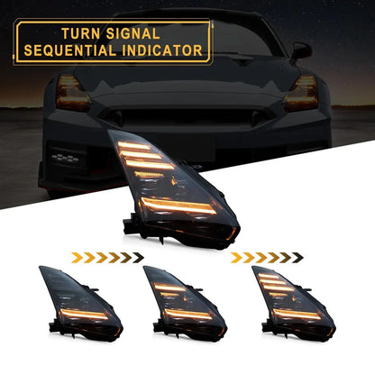 08-23 Nissan GT-R R35 LED Headlights