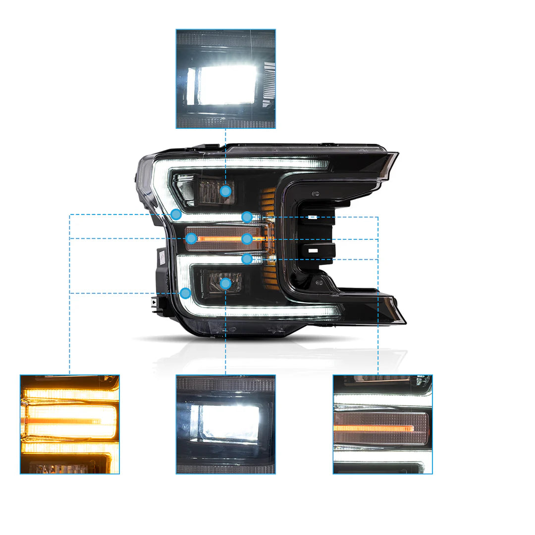 18-20 F150 Headlights W/ Start Up Animation