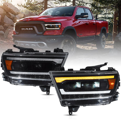 19-24 Ram 1500 Headlights