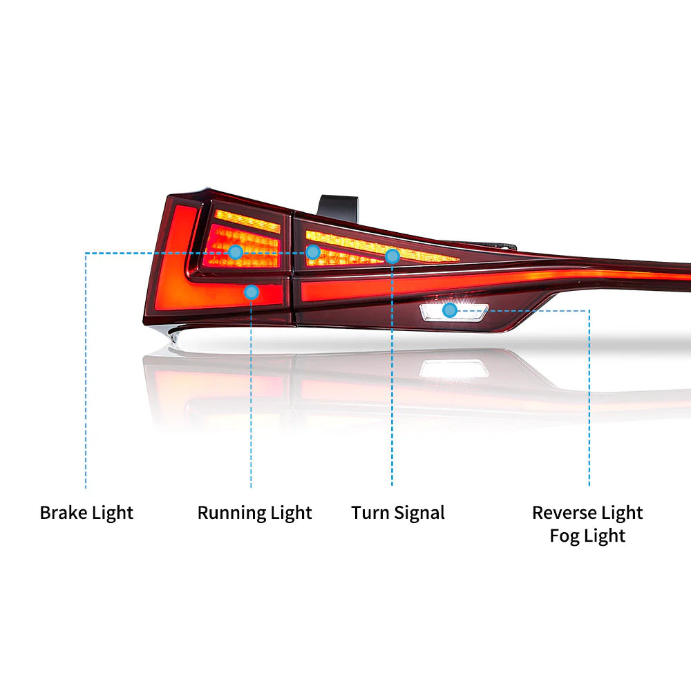 14-20 Lexus IS 250 200t 300h F Tail Lights